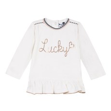 3pommes 여아용 스트리트 윈터 베이비 티셔츠