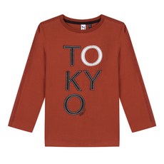 3Pommes 남아용 도쿄 레터링 키즈 티셔츠