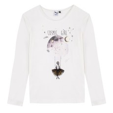 3Pommes 여아용 코스믹 여아용 키즈 티셔츠