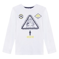 3Pommes 남아용 스페이스 칼리지 티셔츠