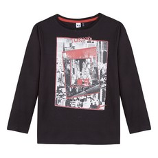 3Pommes 남아용 도쿄 그래픽 키즈 티셔츠