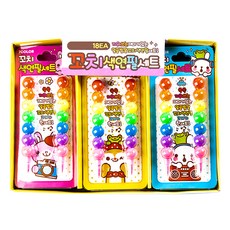 쥬크박스 꼬치색연필 18p세트 랜덤 발송, 3색, 1개