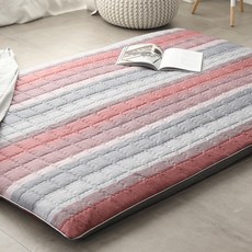 Someday系列條紋睡墊套, 紅色