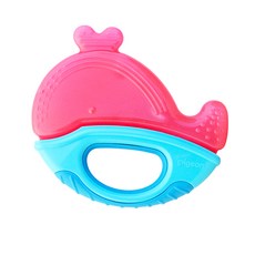 더블하트 쿨링 티서 오션프렌즈 치발기, 4개월 이상, 핑크, 1개