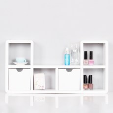 CUBICS 迷你6格收納櫃, 白色（抽屜 2-WH）