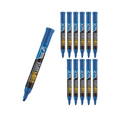 모나미 유성매직슈퍼 C, 파란색, 12개