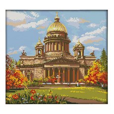 zkf十字繡套組歐洲城堡ZKF2851, 1套, 混色