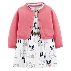 카터스 여아용 카터스 드레스 & 가디건 2p 세트