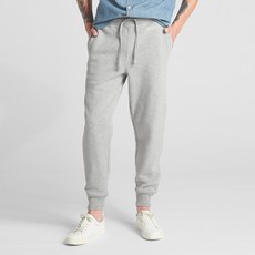 갭 남성용 스텐슬 로고 플리스 조거 팬츠