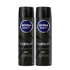 니베아 맨 데오드란트 스프레이 딥, 150ml, 2개