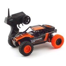 레프리카 2.4GHz 1:24 4WD 오프로드 트렌치 무선조종 RC 속도비례제어 HB116098OR, 혼합 색상, 1개