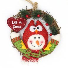 DM Allup Home 聖誕娃娃裝飾租賃雪人臉, 混色