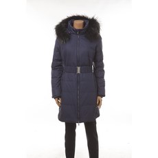 GREENJOY 女款連帽長板風衣外套