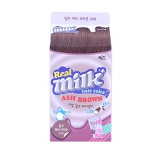 eZn 리얼 밀크 헤어컬러 염색제, 애쉬브라운, 1개