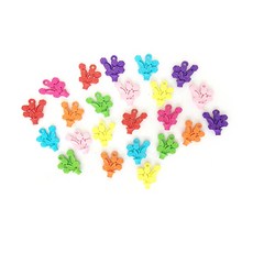 Dongsung Jigongsa花朵花盆珠子 401珠子 DIY材料 2.3*2.8cm, 隨機發貨, 1套