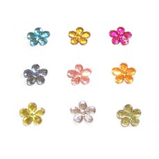 동성지공사 꽃비즈 단면 320 비즈 DIY재료 2.1cm, 랜덤 발송, 1세트