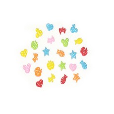 Dongseong Jigongsa 裝飾圓點 347 珠子 DIY材料 2 x 2.5cm, 隨機出貨, 1套