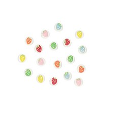 Dongsungjigongsa裝飾裝飾 草莓 345珠 DIY材料 2.3*0.8cm, 隨機發貨, 1套