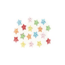 東城紙工社 裝飾微笑星 349 串珠 DIY材料 3cm x 3.6mm, 隨機出貨, 1套