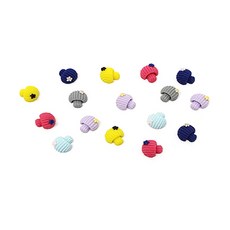 Dongsung Jigongsa 吊飾串珠 蘑菇 431 串珠 DIY材料 1.6 x 1.7cm, 隨機出貨, 1套