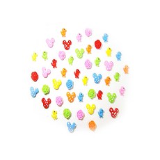 Dongsung Jigongsa裝飾裝飾綜合373珠子DIY材料 1.2~2cm, 隨機發貨, 1套