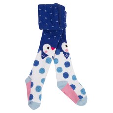 까띠미니 여아용 자카드 패턴 폼폼 타이즈