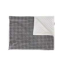 DK HOME 超細纖維棉質嬰兒毯, 格子黑色