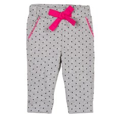 까띠미니 여아용 도트무늬 스팽글 말지 플리스 팬츠