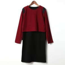 슈에뜨 임산부 어깨누빔원피스