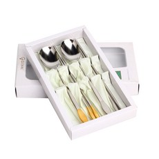 GOLDENBELL 磨砂湯匙+筷子組, 1組, 湯匙 2入+筷子 2雙