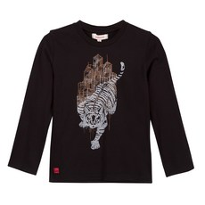 까띠미니 아동용 타이거 시티 모티프 티셔츠