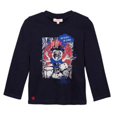 까띠미니 아동용 미드나잇 블루 장난꾸러기 동물 티셔츠