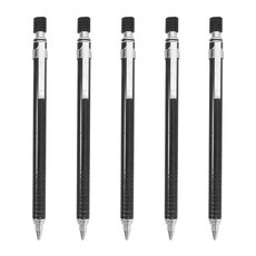 투영디자인 AGENDA 심플 샤프펜슬 블랙, 0.5mm, 5개