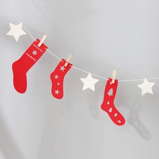 Decobonbon 聖誕襪花環, 混色