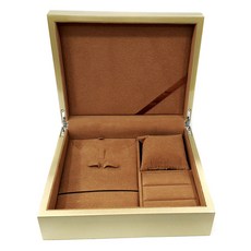 Bami Shop 高級高光澤禮品珠寶盒, 金色, 1個