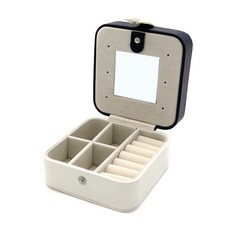 바미샵 파스텔 휴대용 보석함, 네이비