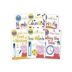 PE Peppa Pig Wipe Clean 6종 세트, Ladybird