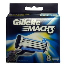 Gillette 吉列 Mach3鋒速系列刮鬍刀頭, 8入, 1組
