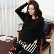 BONBONSTORY 長袖哺乳印花上衣