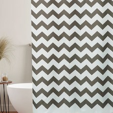 POGnAn 摩登波浪布藝浴簾 180 x 180 cm, 1個