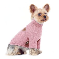 I&L 狗狗高領針織衫, 粉紅色, 1個