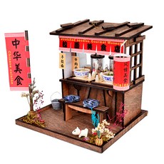 아디코 DIY 미니어처 키트 우드 스토어, 라멘집, 1개