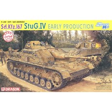 DRAGON 1/35 Sd.Kfz.167 StuG.4 Early Production - Smart Kit坦克模型, 1個