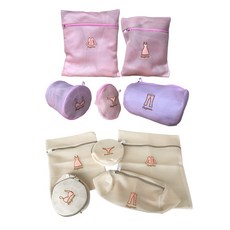 Funnic 可愛洗衣網 5件套 粉色+色, 2套