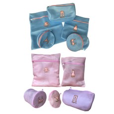 Pernik可愛洗衣袋 5種組 藍色+粉色, 2套