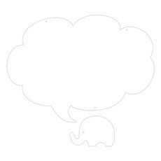 COO 家居裝飾留言板 MO89 掛式 白色, 壓克力