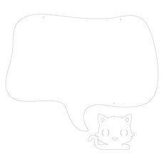 Ku 家居裝飾留言板 MO83 掛式 白色, 壓克力