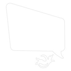 Koo 家居裝飾留言板 MO82 黏貼式 白色, 壓克力