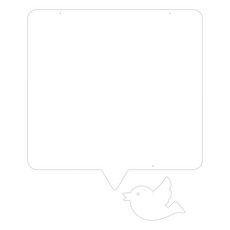 쿠 홈 인테리어 메모판 MO81 걸이형 화이트, 아크릴