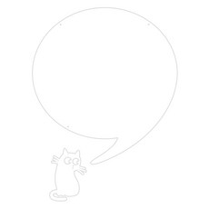 Koo 家居裝飾留言板 MO84 掛式 白色, 壓克力